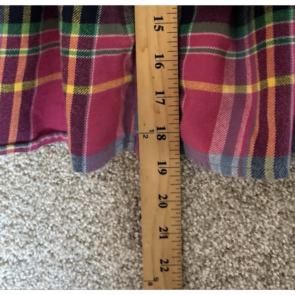 Polo Ralph Lauren Shirt Dress‎ Girls Pink Plaid 18 Month Button Up Pockets Tie - Picture 7 of 7